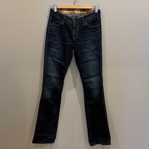 Rich & Skinny Dark Blue Denim Jeans (Size 26)